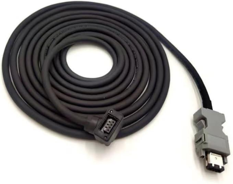 CABO DE POTÊNCIA SEM FREIO S6-L-M107-5.0 - 80MM/CONECTOR DE AVIAÇÃO FRONTAL/5 METROS